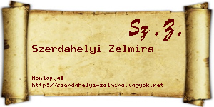 Szerdahelyi Zelmira névjegykártya
